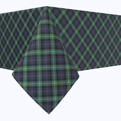 Blue & Green Tartan Plaid Rectangles