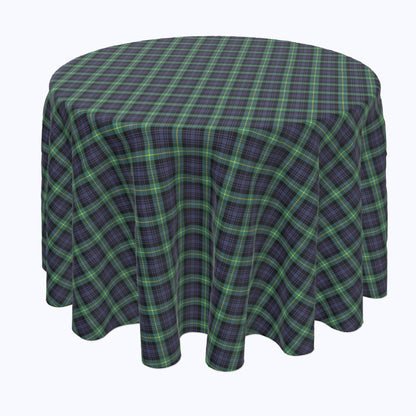 Blue & Green Tartan Plaid Rounds